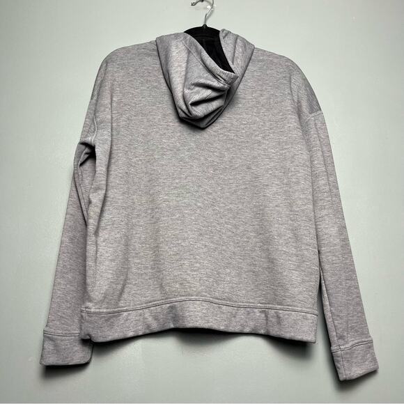 NOBULL Women’s Light Gray Hooded Sweatshirt Activewear Size M - Picture 2 of 6